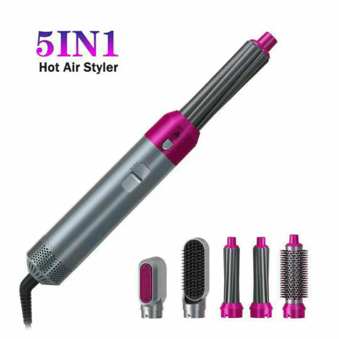 Spazzola Phon 5 in 1 Hair Styler Capelli mossi, lisci ricci