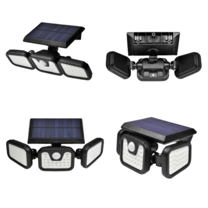 Faretto Led 30W Con Pannello Solare Crepuscolare