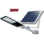 Lampione Solare 200W Led Crepuscolare Con Pannello Separato IP66