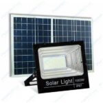 Faro Led 1000W Con Doppio Pannello Solare Crepuscolare