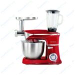 Impastatrice/Planetaria Multifunzione 3 in1 Capacità 6,5 Litri, 1900W Argento, Rosso, Nero
