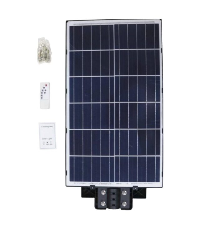 Lampione LED 800W a Ricarica Solare | Pannello Crepuscolare IP66 con Staffa Omaggio