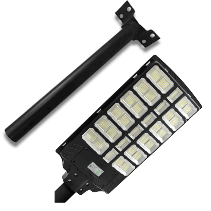 Staffa a Muro Per Lampione Led Stradale da 45 cm Nera