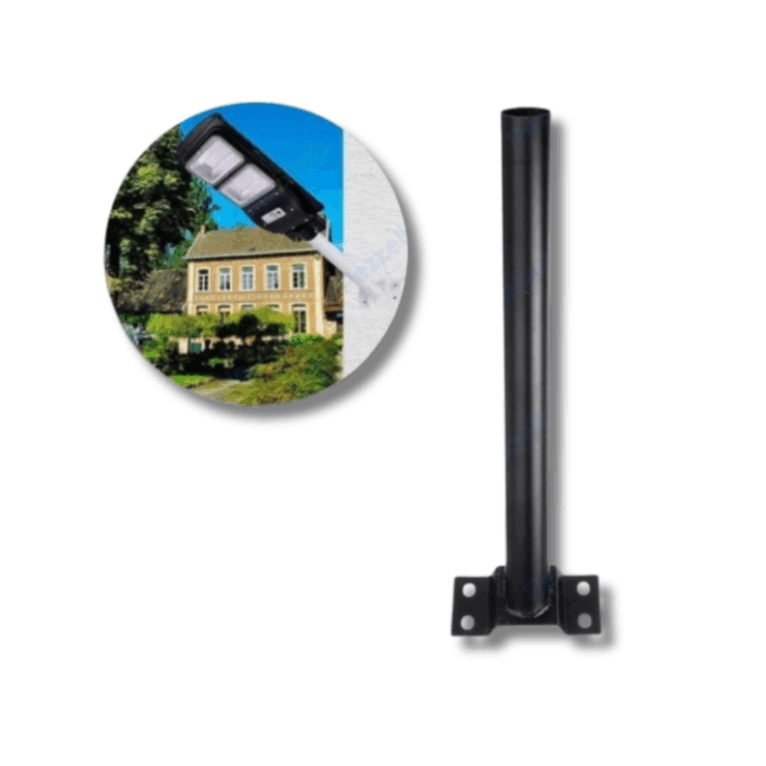Staffa a Muro Per Lampione Led Stradale da 45 cm Nera
