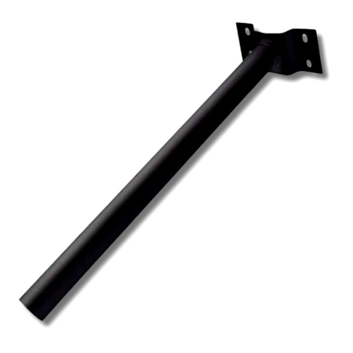 Staffa a Muro Per Lampione Led Stradale da 45 cm Nera