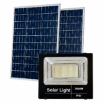 Faro LED 2000W con Doppio Pannello Solare IP67 Crepuscolare, Alta Efficienza