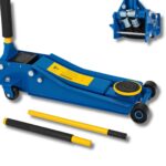 Sollevatore Crick Auto 4T Idraulico – Carrello Professionale con Ruote Bidirezionali e Cuscinetti