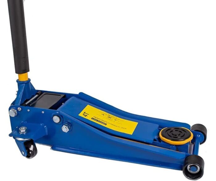 Sollevatore Crick Auto 4T Idraulico – Carrello Professionale con Ruote Bidirezionali e Cuscinetti
