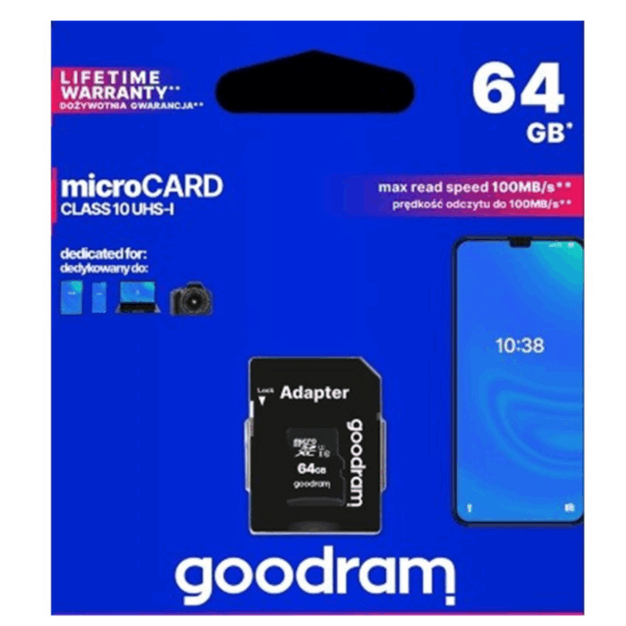Micro SD Scheda 64 GB Goodram SDXC