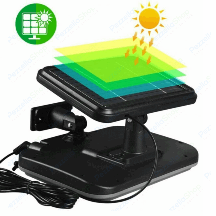 Faro Faretto con Pannello Solare 252 led COB Sensore Di Movimento