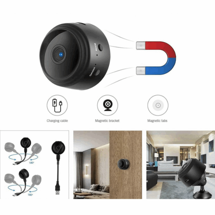 Mini Telecamera Spia Wifi HD Wireless e Ingresso Micro SD