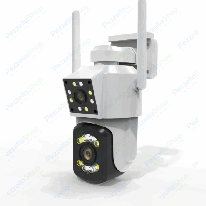 Telecamera WIFI PTZ Doppio Obiettivo da 2mp + 2mp IP66 Tracciamento Automatico
