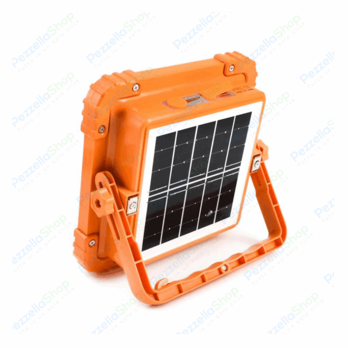 Faro Led Solare Ricaricabile Da Lavoro 300w Luce Fredda e Calda RGB Power bank