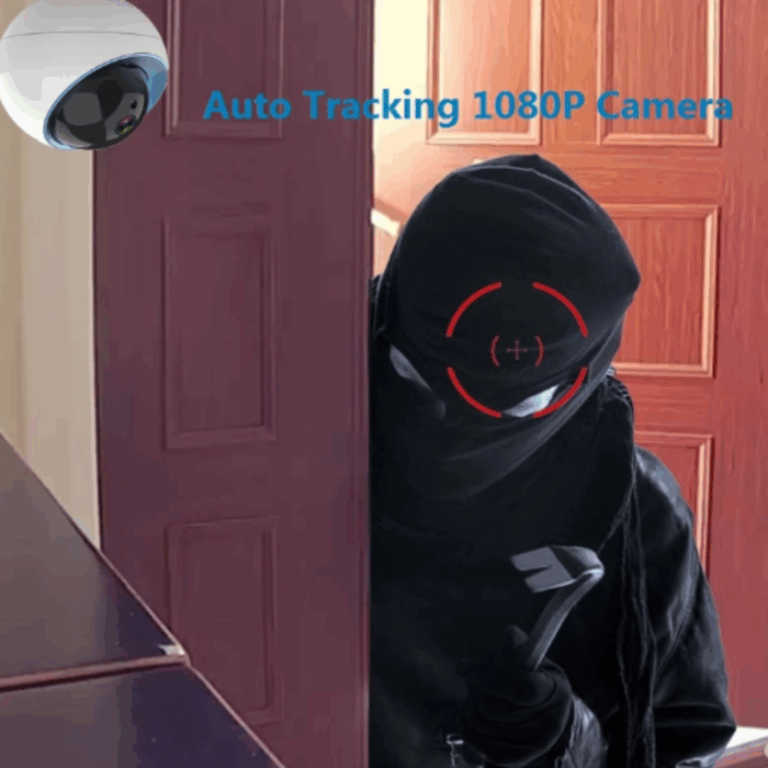 Telecamera Sferica Wireless 1080P | Videosorveglianza WiFi IP 355° | Sicurezza Smart