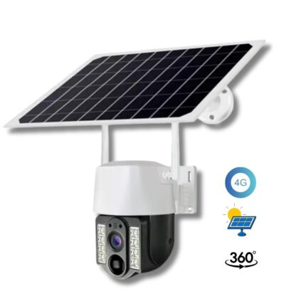 Telecamera Solare PTZ 4G | 360° Infrarossi, Ricarica Solare, Controllo da Remoto