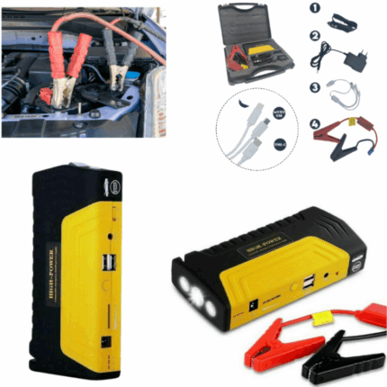 Avviatore Batteria per Auto 400A Portatile Caricabatterie Emergenza Torcia