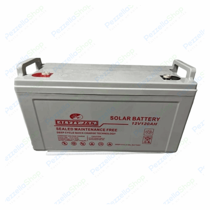 Batteria 120Ah GEL 12V per Accumulo Fotovoltaico | Ideale per Camper e Baite