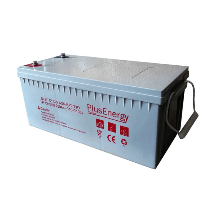 Batteria GEL 200Ah 12V per Accumulo Fotovoltaico | Ideale per Camper, Caravan, Baita