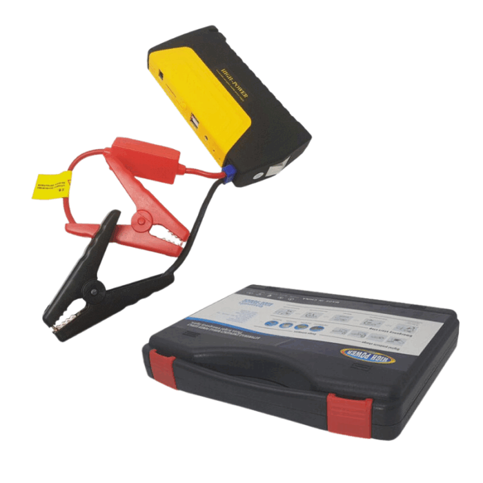 Avviatore Batteria per Auto 400A Portatile Caricabatterie Emergenza Torcia