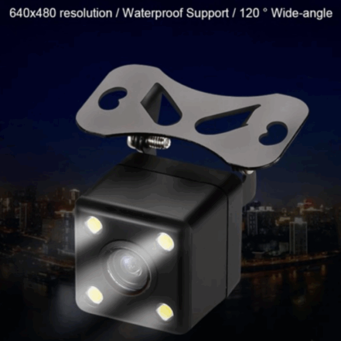 Retrocamera Telecamera Posteriore Infrarossi per Automobile Impermeabile IP67 Visuale 170°