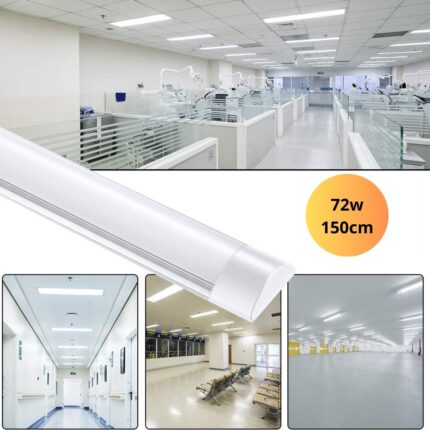 Lampada Soffitto 150cm 72W Plafoniera Lineare Led Neon