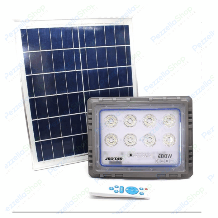 Faro Solare 400W Slim Crepuscolare IP66 Luce Bianca Fredda 6500K
