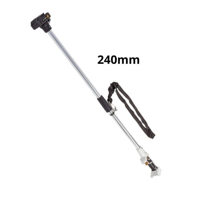 Kit potatura Forbice Cesoia + Motosega 6" Doppia Batteria 48V + Asta Telescopica 240mm + Guanti e Occhialini OMAGGIO