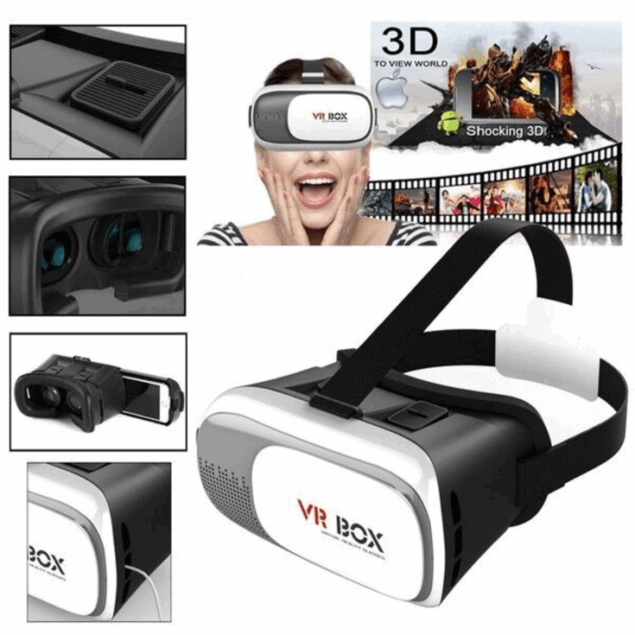 Visore 3D VR BOX Occhiali per Realtà Virtuale per Android e IOS Video da Cellulare