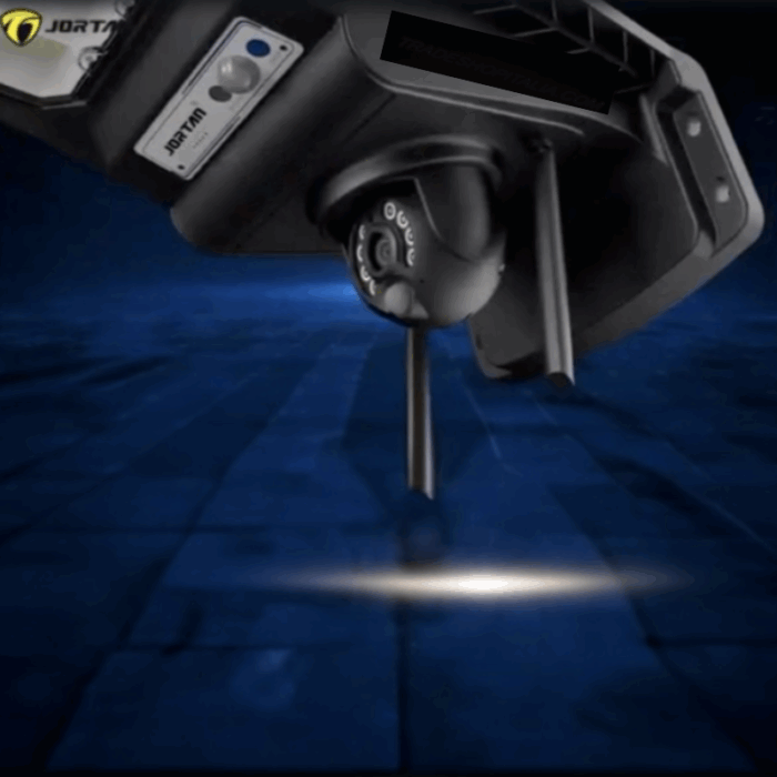 Lampione Solare 1000W con Telecamera IP Incorporata Wi-Fi, Sensore Crepuscolare e Movimento, Controllo Remoto IP66