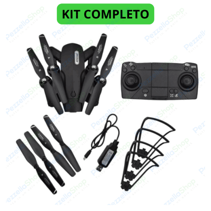 Drone GPS Quadricottero 4K 1080p App Dedicata Bluetooth Wi-Fi Ritorno Automatico Modalità Follow-me