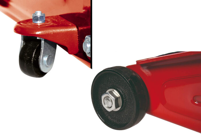 Crick Idraulico a Carrello 2 Tonnellate – Sollevatore Auto Professionale Robusto e Compatto