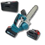 Motosega 12" 30cm Doppia Batteria 68V Elettrosega Serbatoio a Olio con Valigetta Portatile