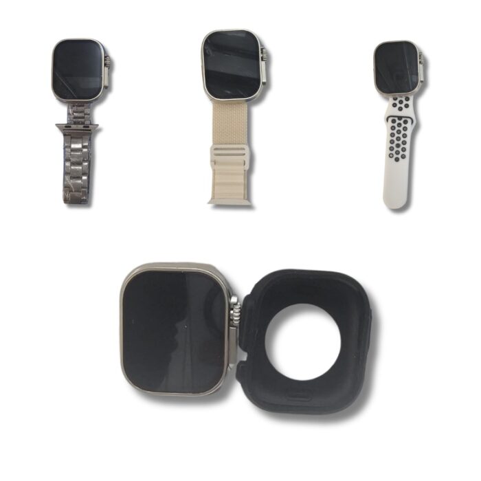 Big 2.0 Smartwatch Ultra 7 in 1 con Cinturini Colorati | Bluetooth Fitness Radio Android IOS, Caricatore