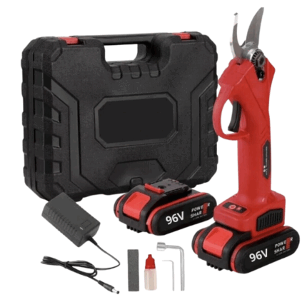 Forbice Da Potatura Doppia Batteria 96V | Cesoia Elettrica 2.0AH 40mm Tagliarami con Valigetta