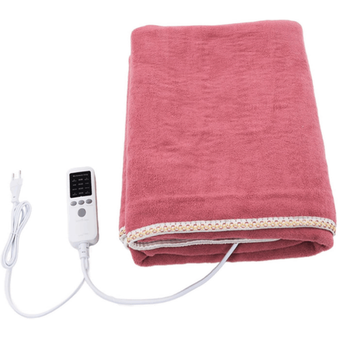 Coperta Riscaldante Elettrica 150x180cm Plaid con Telecomando 220V 50Hz