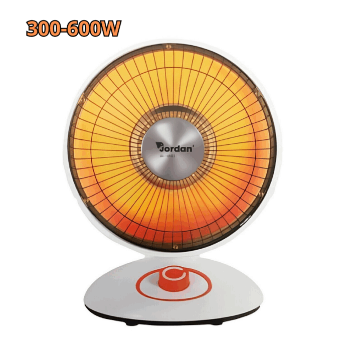 Stufa a Parabola a Carbonio da Appoggio 600W Basso Consumo 220V per Scrivanie, Pavimento, Mobili