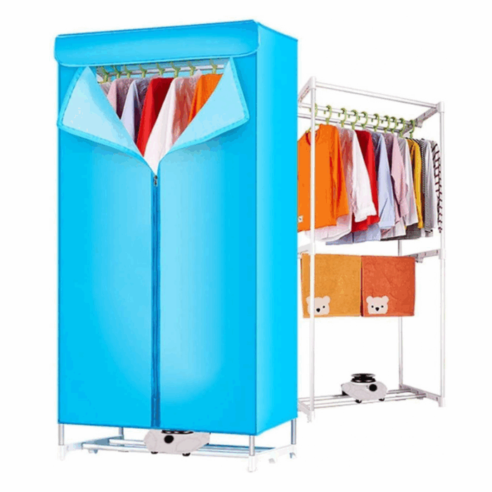 Box Asciugabiancheria 1000W Aria Calda Con Timer per Asciugatura Rapida Panni e Biancheria