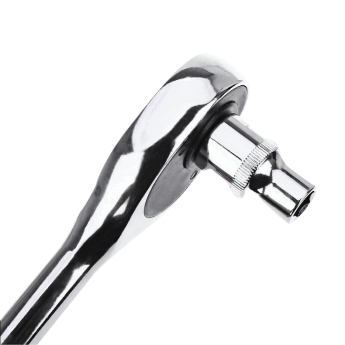 Serie 12 Pz Chiave Cricchetto Reversibile 1/2 Con Set Bussole Esagonali Cromo Vanadio