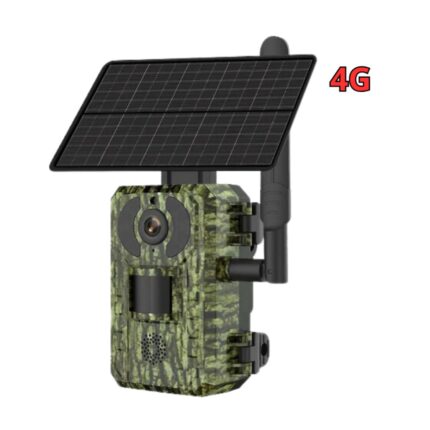 Fototrappola 4G Ricarica Solare Visione Notturna IP66 HD Monitoraggio Raccolti, Studio Fauna