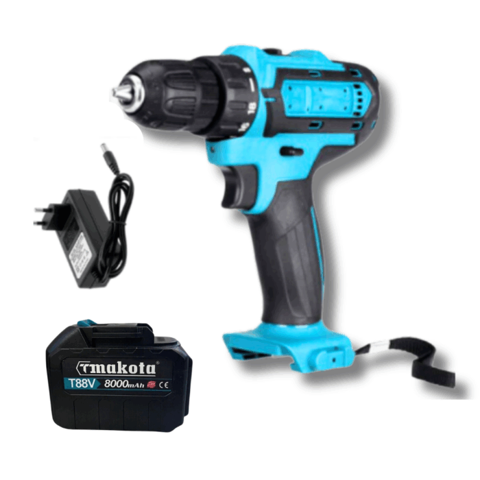 Trapano Avvitatore a Percussione a Batteria 88V con Accessori