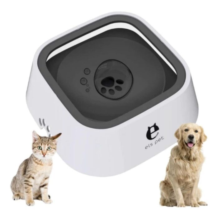 Ciotola Acqua 1 Litro Antigocciolamento, Distributore per Cani e Gatti, Anti-trabocco, Anti-soffocamento