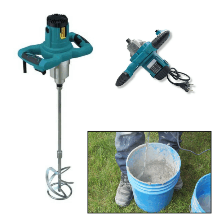 Trapano Miscelatore 1860W Professionale – Frusta per Cemento, Colla, Malta e Vernice