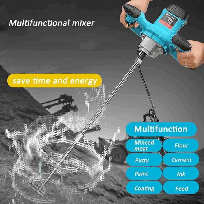 Trapano Miscelatore 1860W Professionale – Frusta per Cemento, Colla, Malta e Vernice