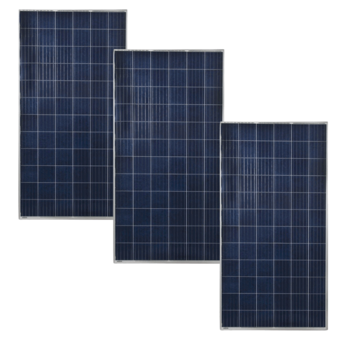 Kit Fotovoltaico 3 Pannelli 100W, Inverter 5000W, Regolatore 60A, 3 Kw Giornalieri per Impianti