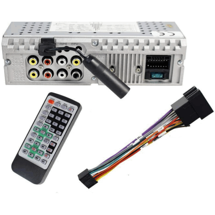 Autoradio 7 Pollici a Scomparsa, Schermo Retrattile, Bluetooth, USB con Telecomando