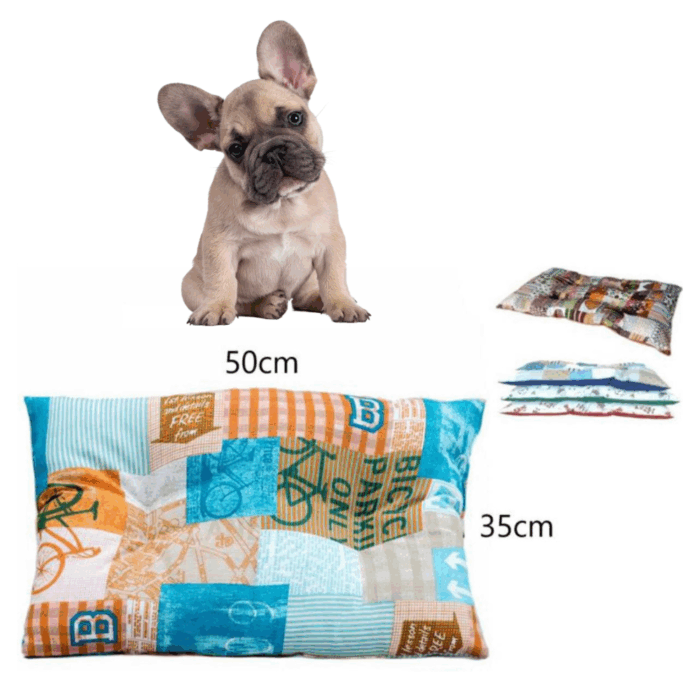 Cuccia Rettangolare Cuscino Morbido 50x35cm Taglia Piccola per Cani e Gatti Materassino Senza Bordi