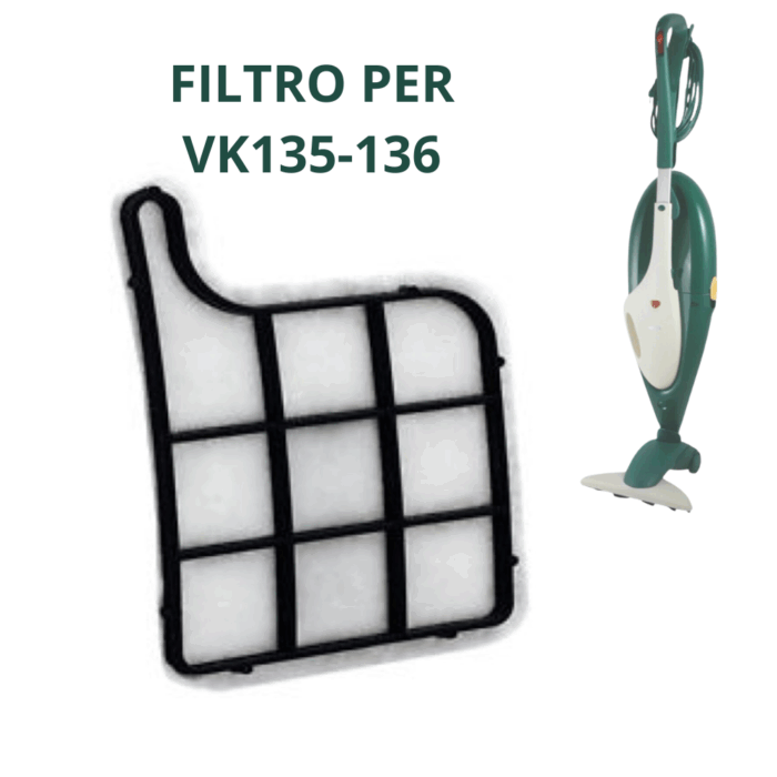 Filtro Griglia Protezione Motore VK135/136 Tela Antipolvere Compatibile