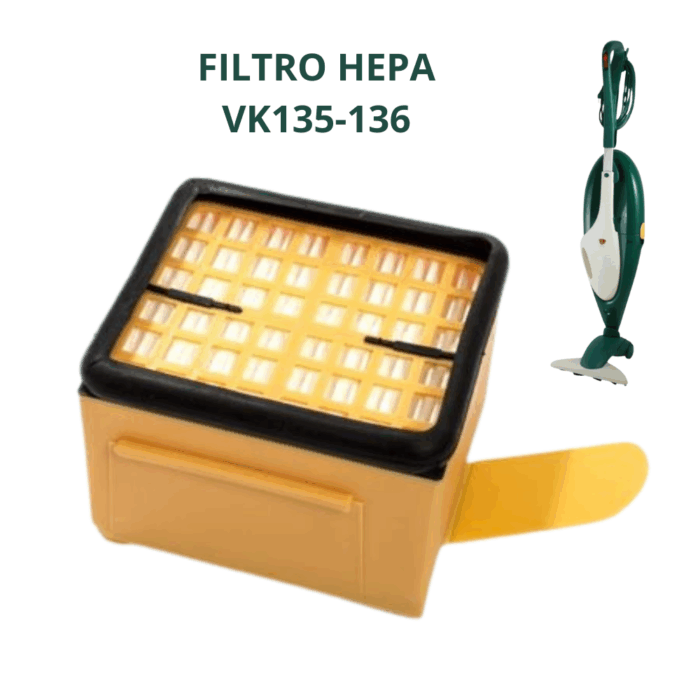 HEPA Filtro Compatibile con Folletto VK135/136 Igienico per Aspirapolvere
