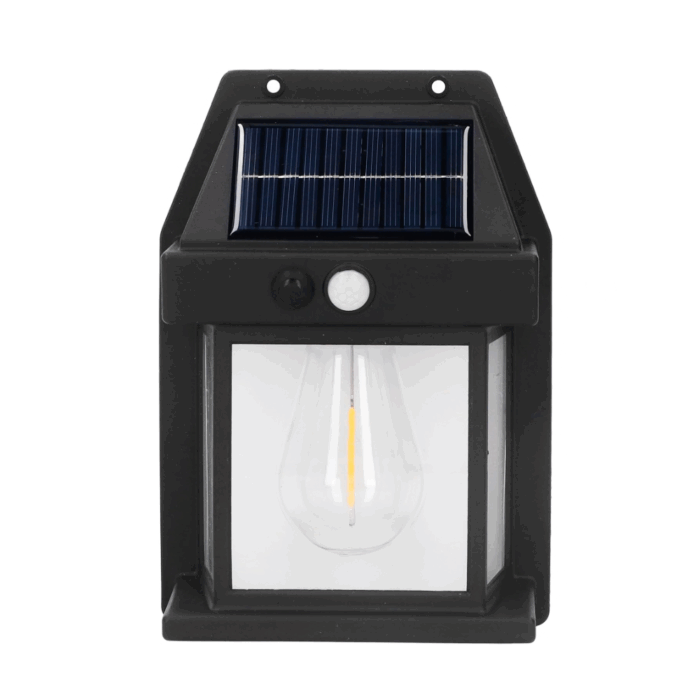 Appliques Ricarica Solare 600LM Lampada a Parete da Esterno, Luce Calda con Sensore di Movimento