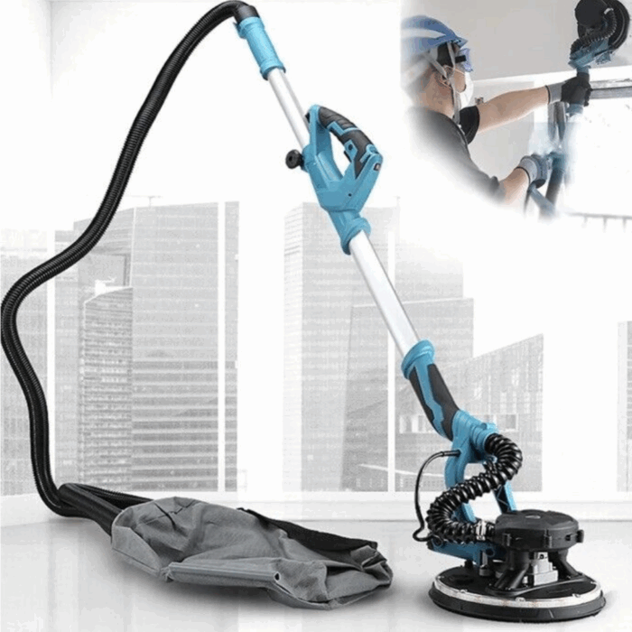Levigatrice Telescopica per Muri 800W a Giraffa con LED – 5 Velocità e Prestazioni Professionali